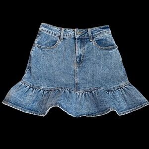 JOHN GALT / BRANDY MELVILLE WOMEN
DENIM RUFFLE SKIRT